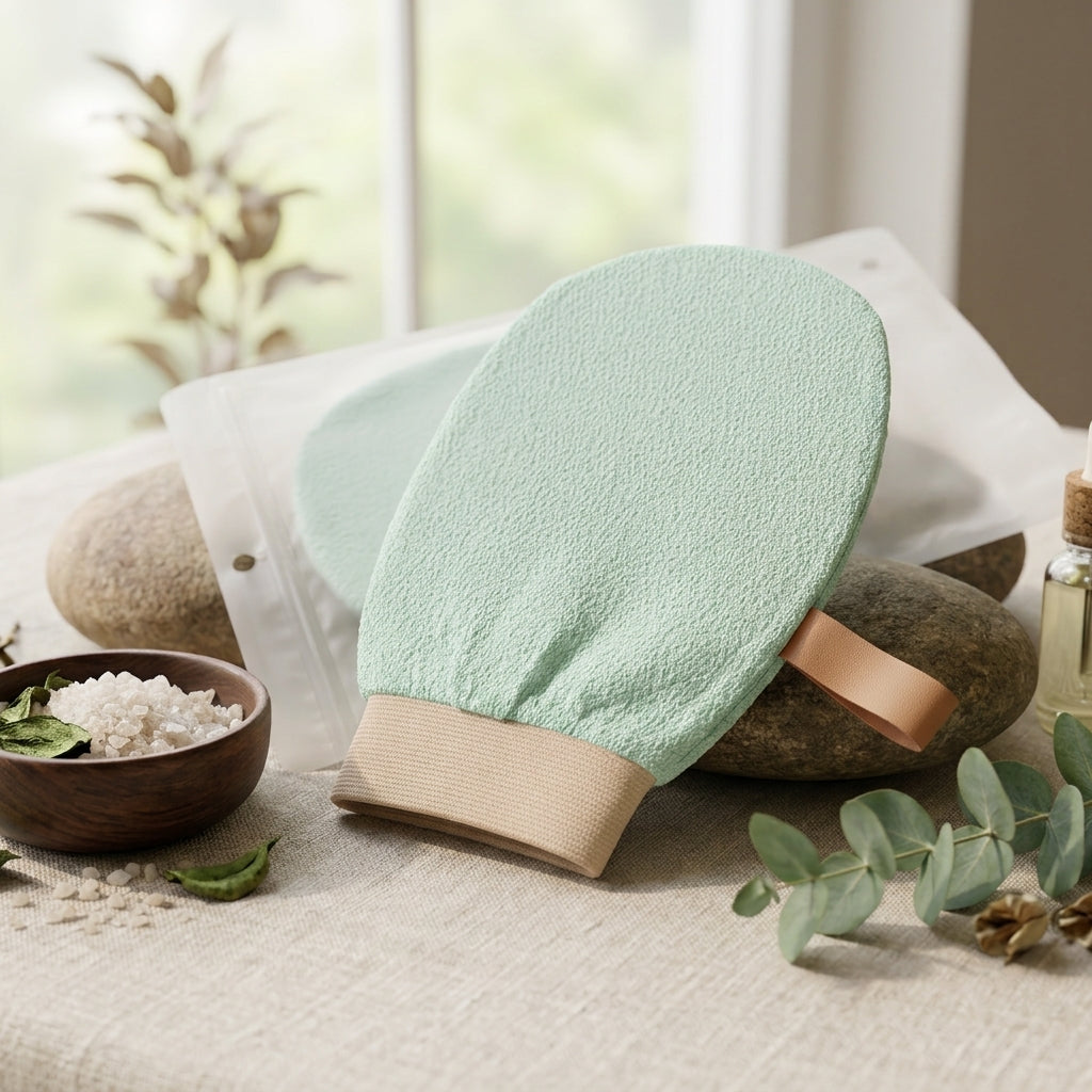 Exfoliating Shower Scrubbing Mitten